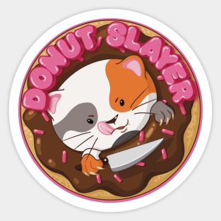 Donut slayer cat Sticker